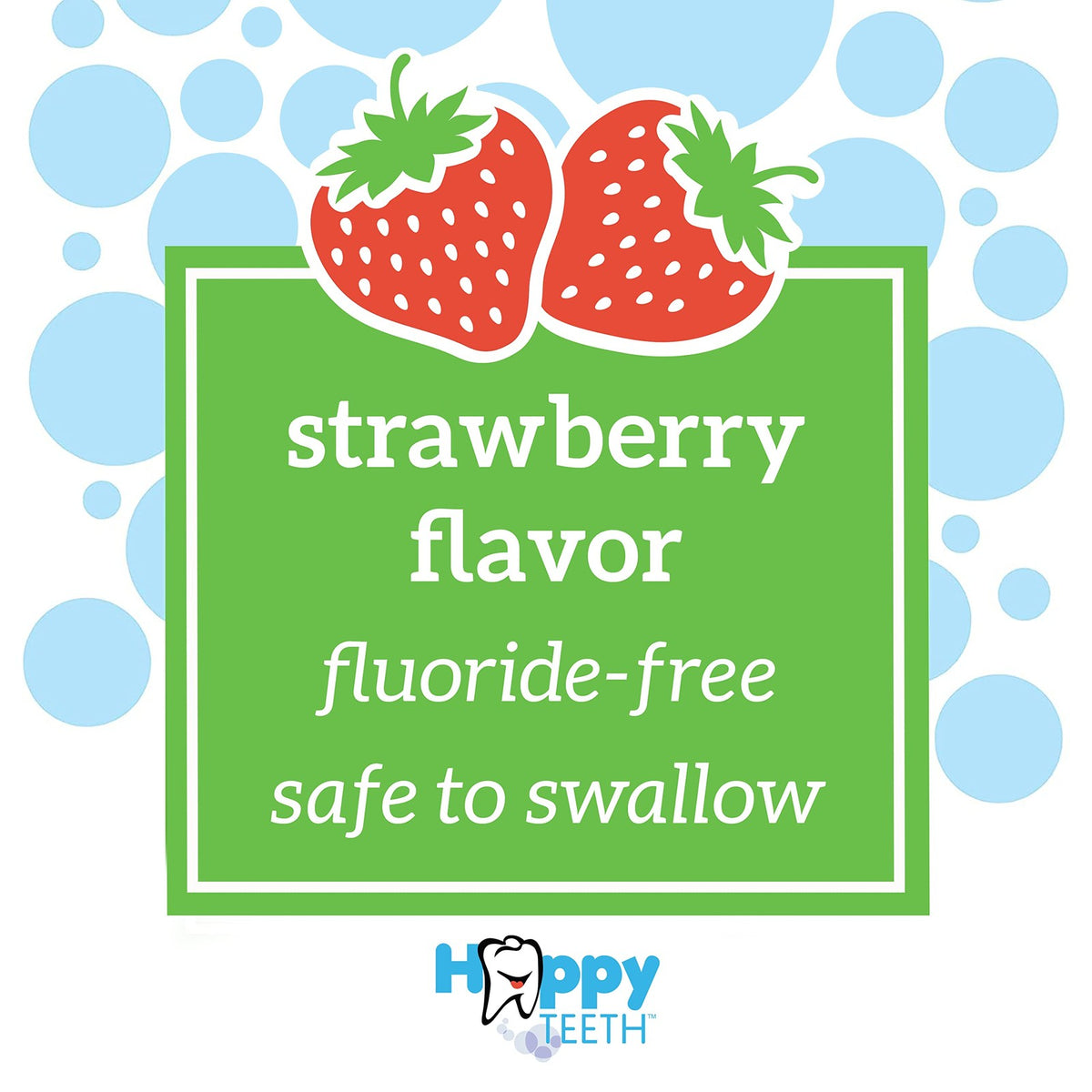 Fluoride-Free Baby Toothpaste with Strawberry Flavor - Safe Toddler Oral Care 1 Pack