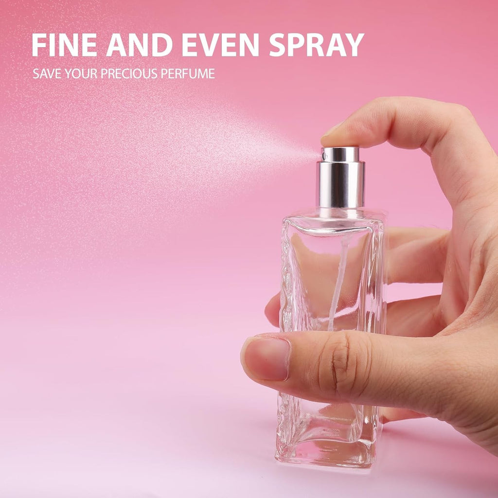 100ml Refillable Glass Perfume Bottle with Atomizer Spray Pump - Empty Cologne Container