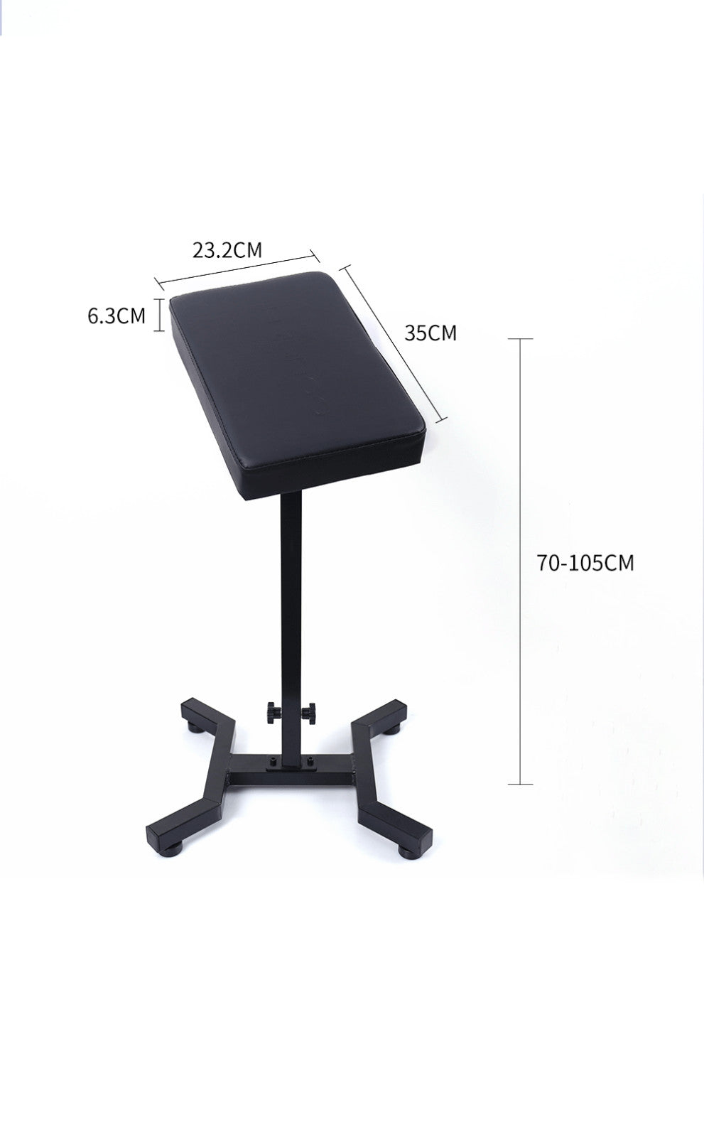 Heavy-Duty Tattoo Armrest with Adjustable Height & Angle – 13.78 x 9.13 in