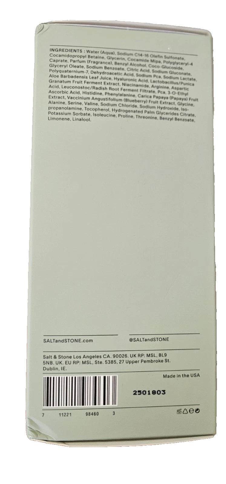 Salt & Stone Bergamot & Hinoki Body Wash - Hydrating Sulfate-Free 15.2oz