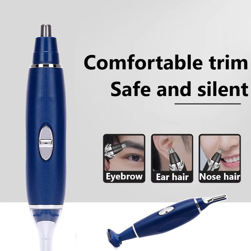Men 3-in-1 Electric Nose Ear & Eyebrow Hair Trimmer - Facial Grooming Kit