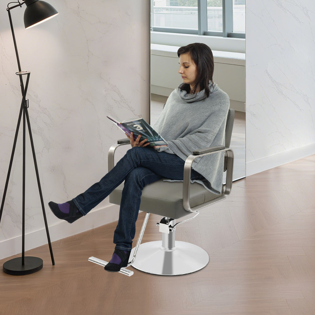 Adjustable 360° Rotating Salon Barber Chair for Hair Stylist