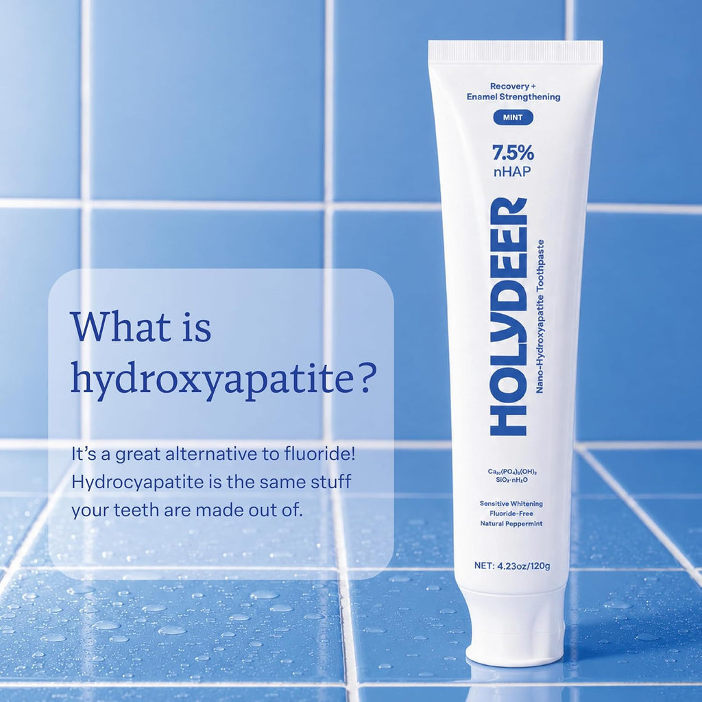 Nano-Hydroxyapatite Toothpaste Mint 7.5% Enamel Support Fluoride-Free Sensitive Whitening