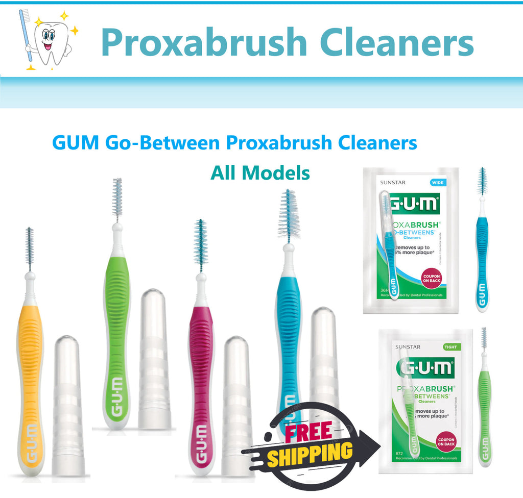 Interdental Brushes - Wide, Plaque Removal, Antibacterial Bristle Options