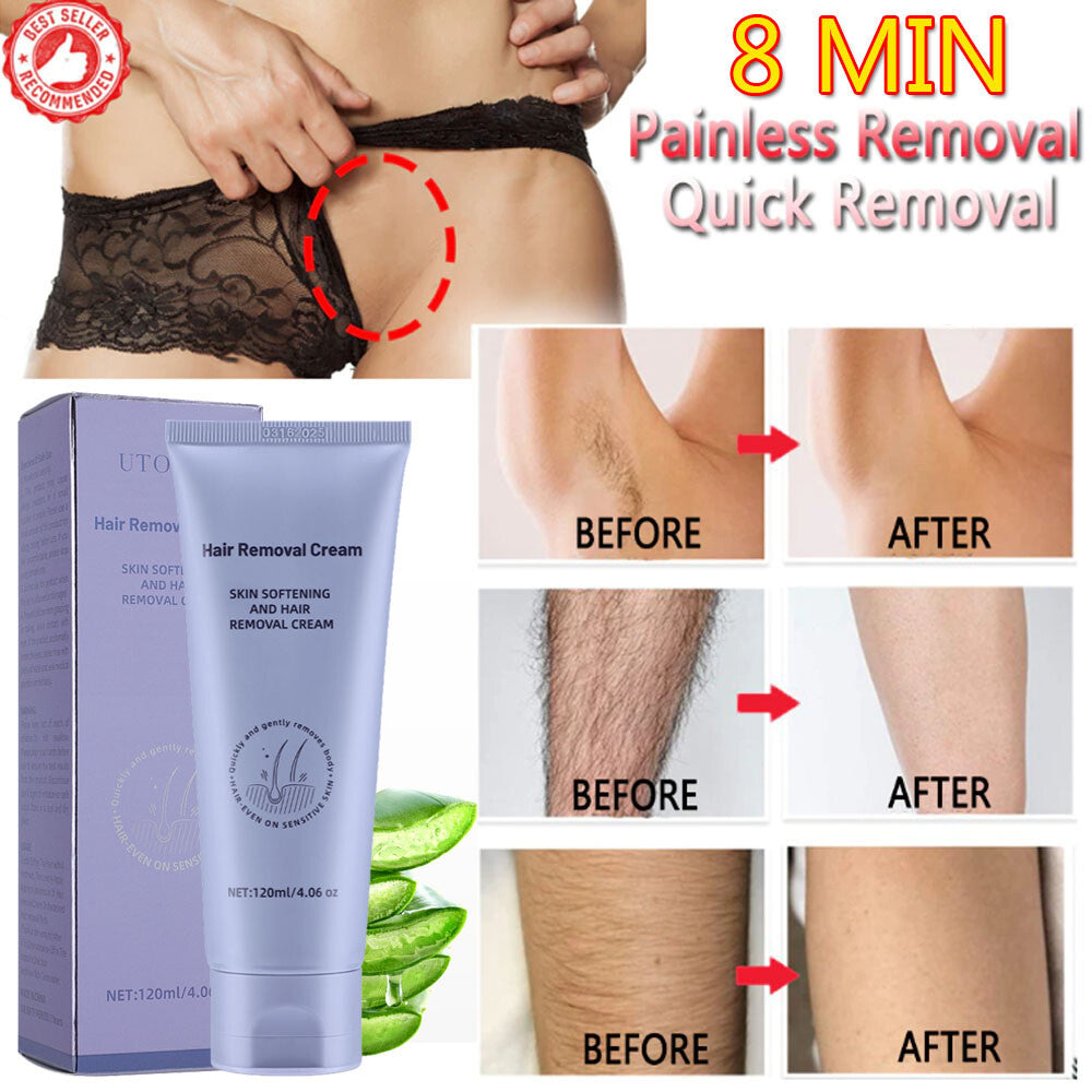 Painless Permanent Hair Removal Cream for Sensitive Skin - 120g