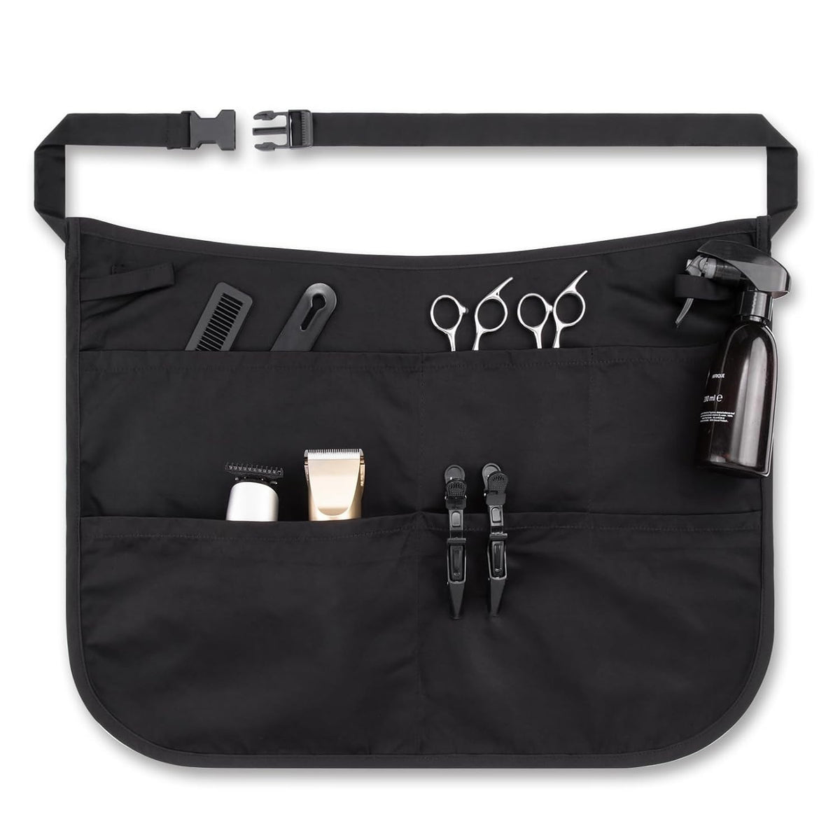 Unisex Waterproof Bleach-Proof Barber Apron with 5 Pockets - Hair Stylist Workwear
