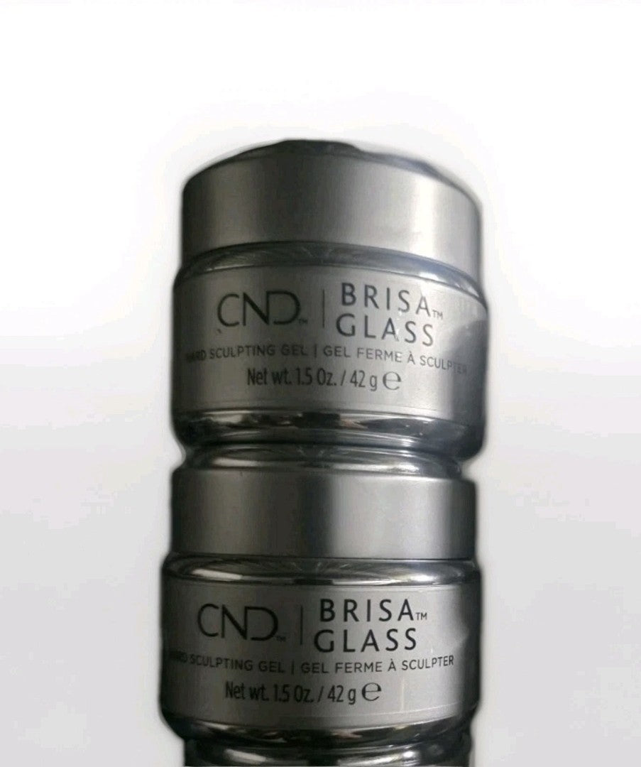 Sculpting Gel Glass Verre Cristal 1.5 oz - Pack of 2 for Nail Art
