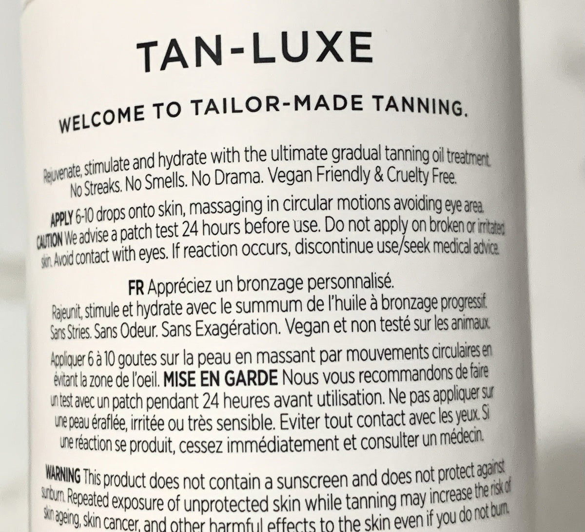 Self-Tanning Oil for Face and Body - Rejuvenating Skin Care, 0.68 oz