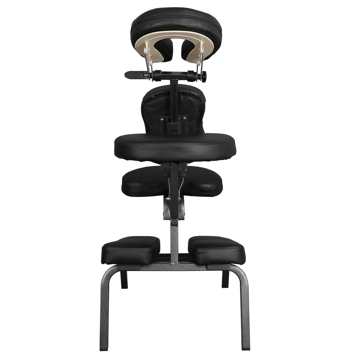 Portable Folding Massage Chair with PU Leather Padding Black