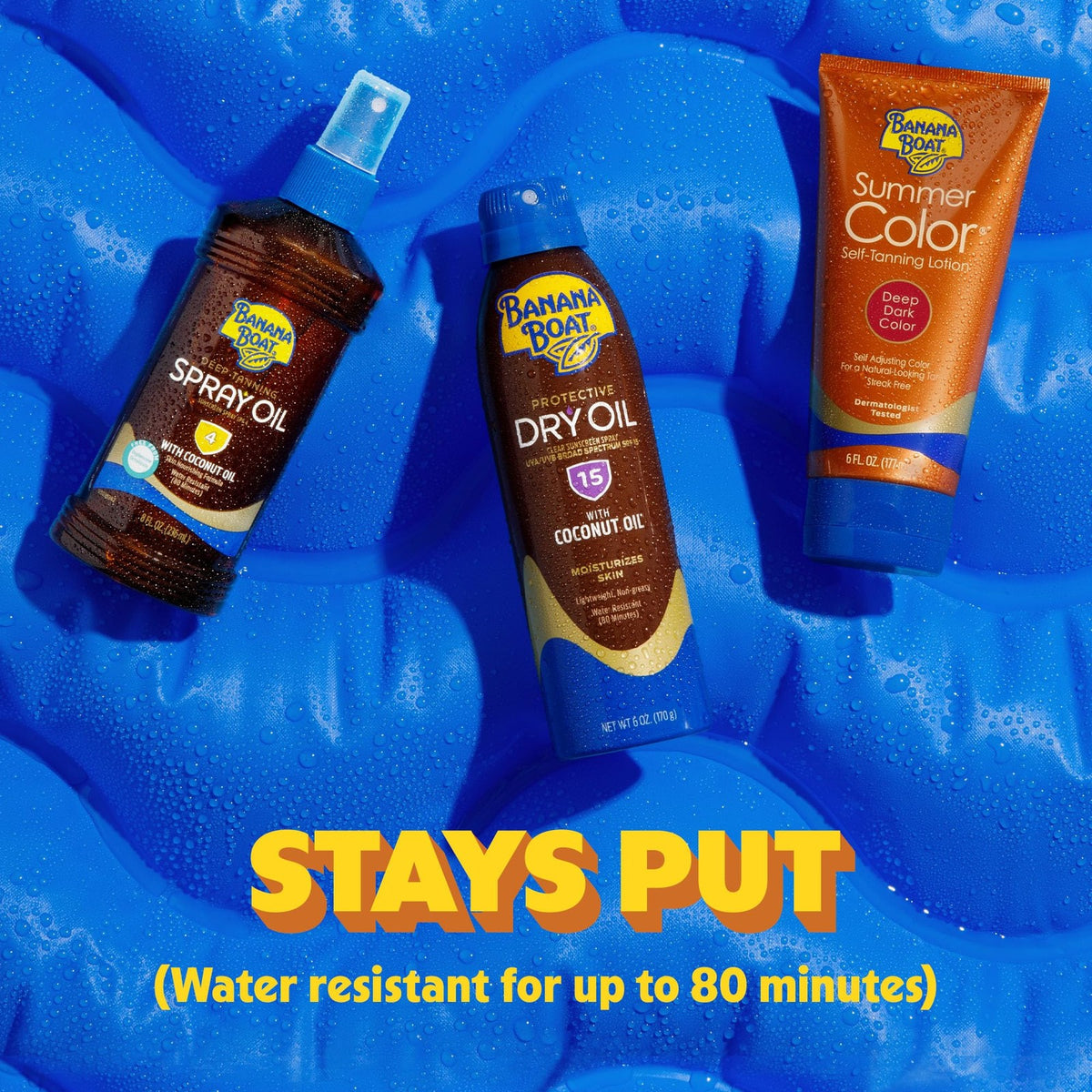 Deep Tanning Oil Spray SPF 4 - Moisturizing Sunless Tanning Oil with Cocoa & Coconut - Pack of 2