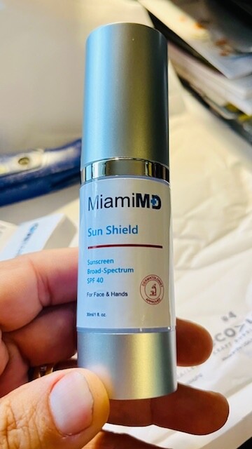 Broad Spectrum SPF 40 Sunscreen - MiamiMD Sun Shield, 30ml