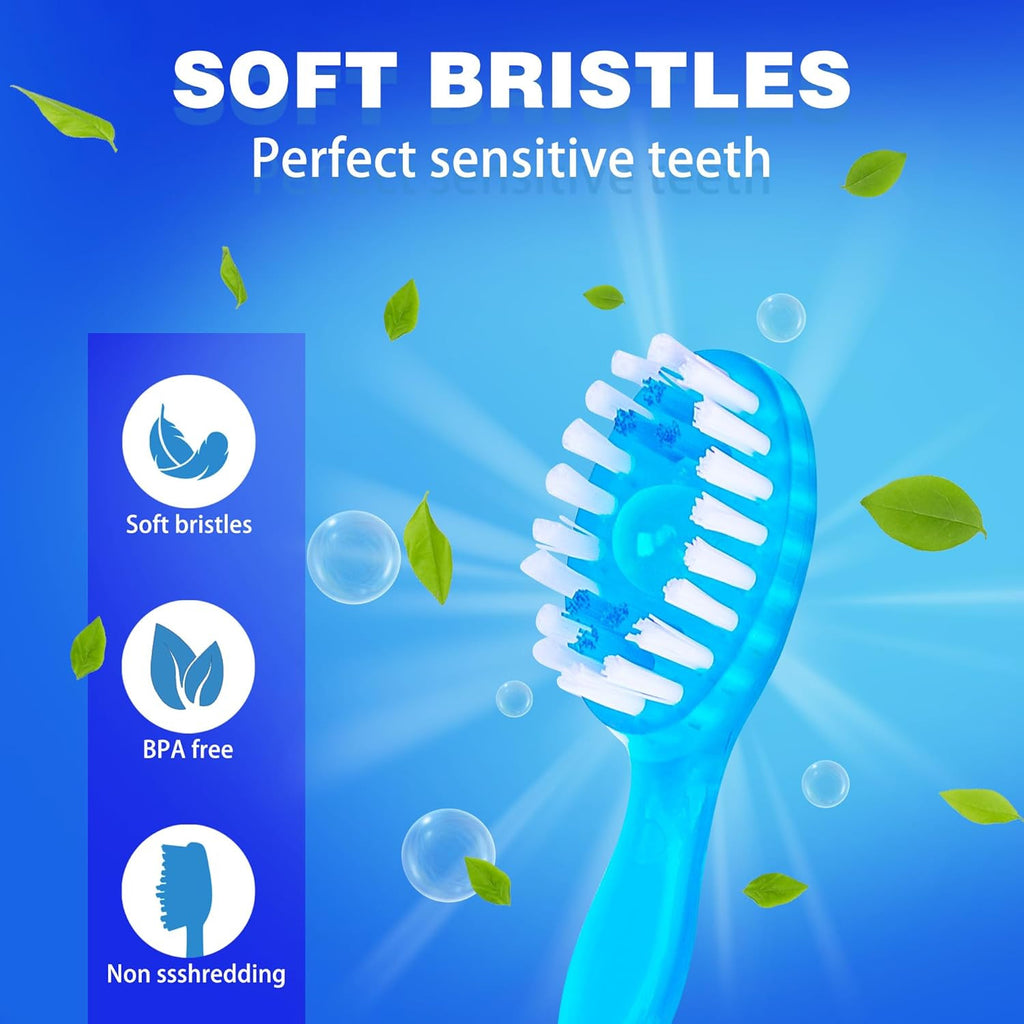 26 Pack Travel Toothbrush Set with Toothpaste Floss and Pick - Compact Oral Care