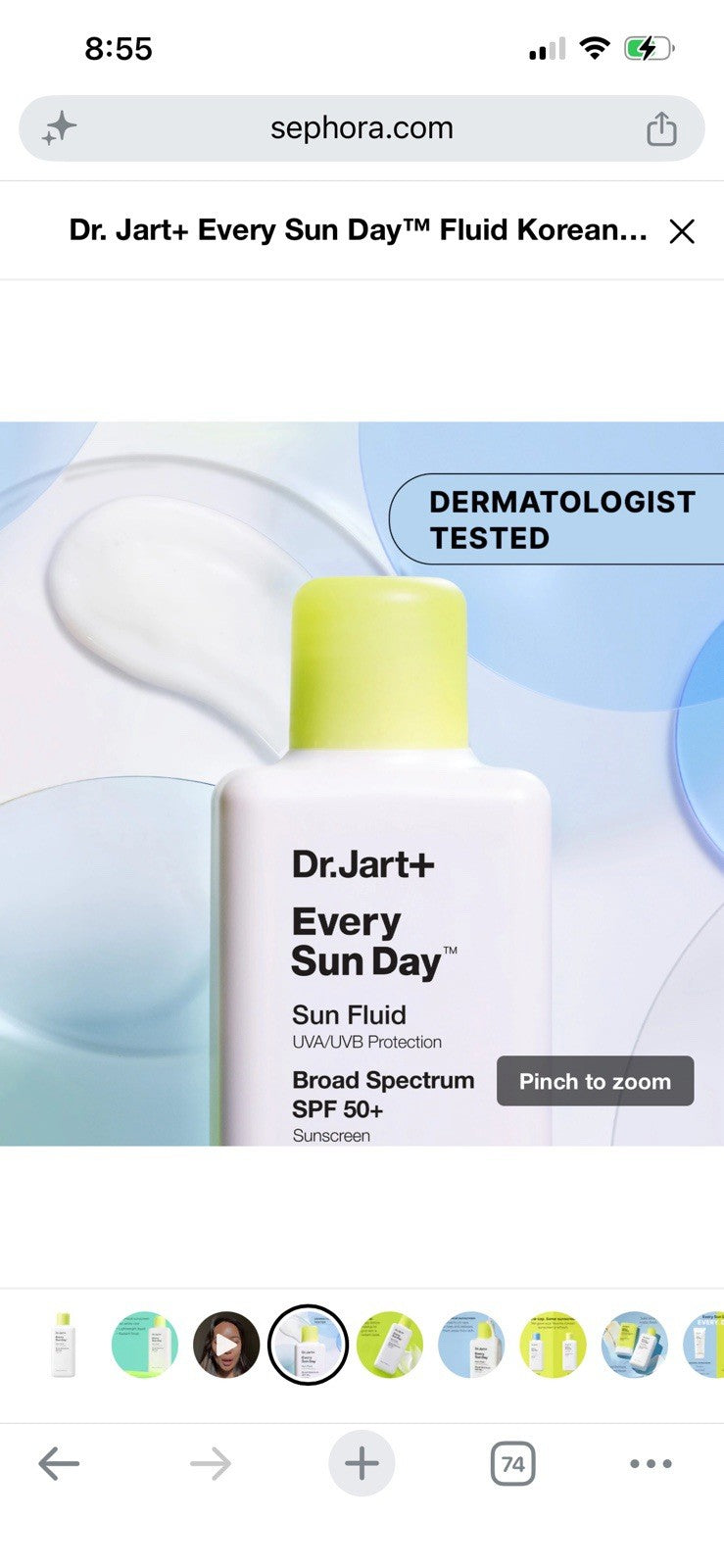 Korean SPF 50+ Sun Fluid Sunscreen - Lightweight, Broad Spectrum UV Protection