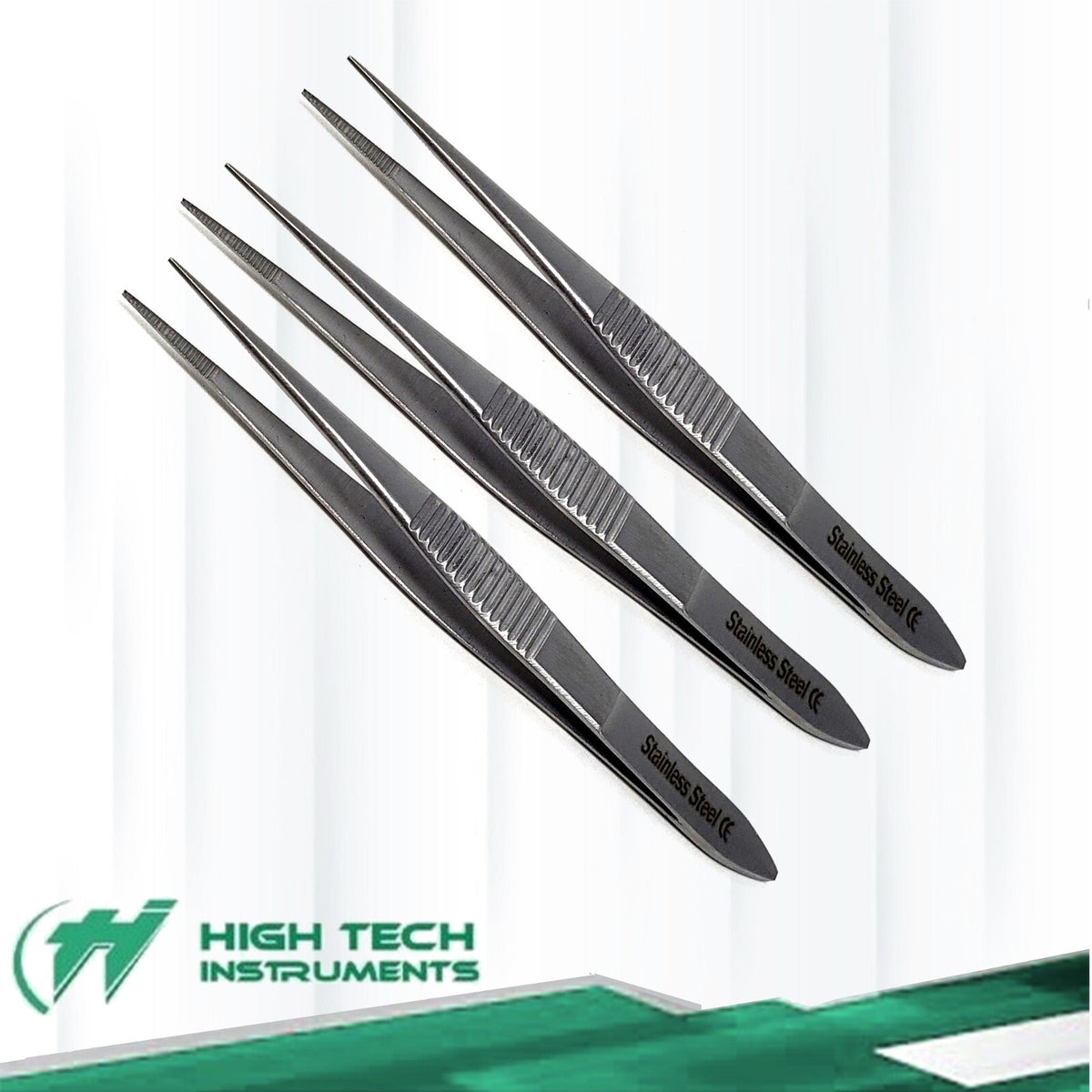 3 Pcs Precision Eyelash Extension Tweezers Stainless Steel Beauty Tool