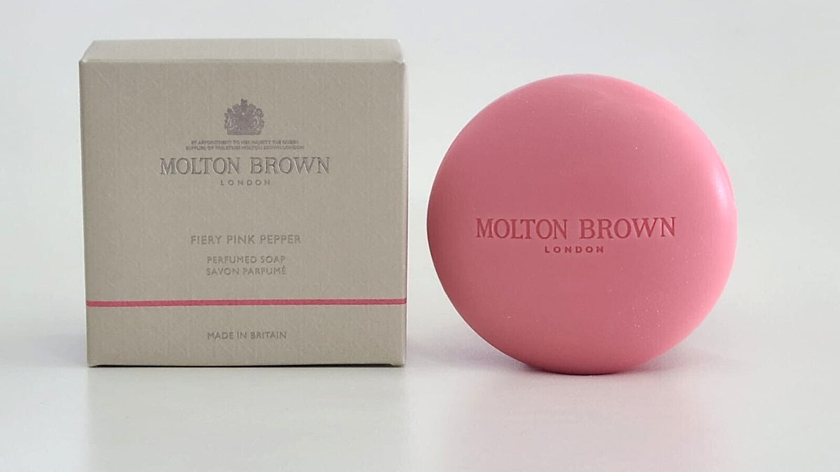 Molton Brown Fiery Pink Pepper Perfumed Bar Soap 5.29 oz - Luxurious Fragrance