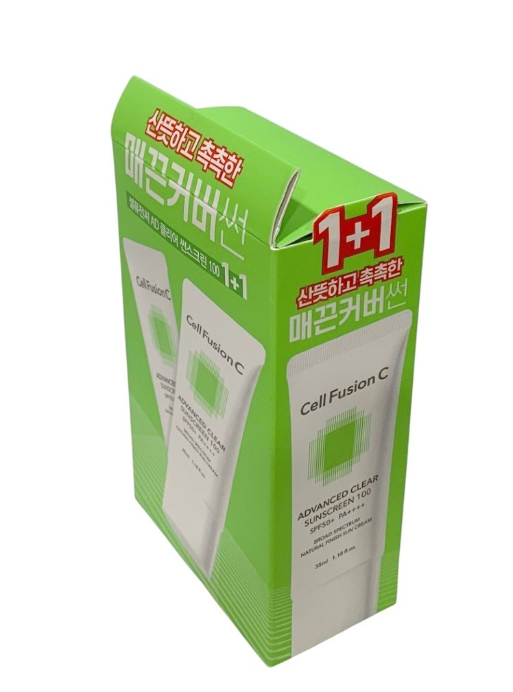 SPF 50+ PA++++ Clear Sunscreen with Niacinamide & Centella - 2x35ml