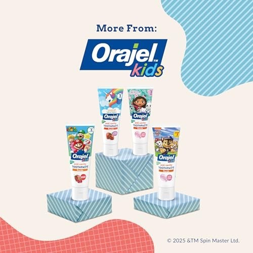 Kids Fluoride Toothpaste with Paw Patrol Characters – Natural Cavity Protection & Bubblegum Flavor