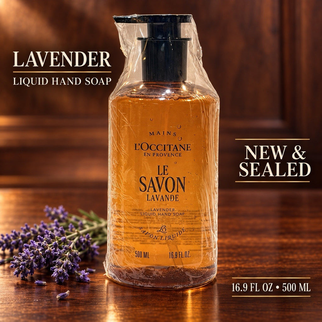 Liquid Hand Soap with Lavender & Shea Butter - 16.9 oz Refillable Pump Dispenser