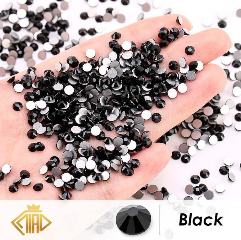 1440pcs Glitter Nail Art Rhinestones Flatback Crystals for DIY Nails Decoration