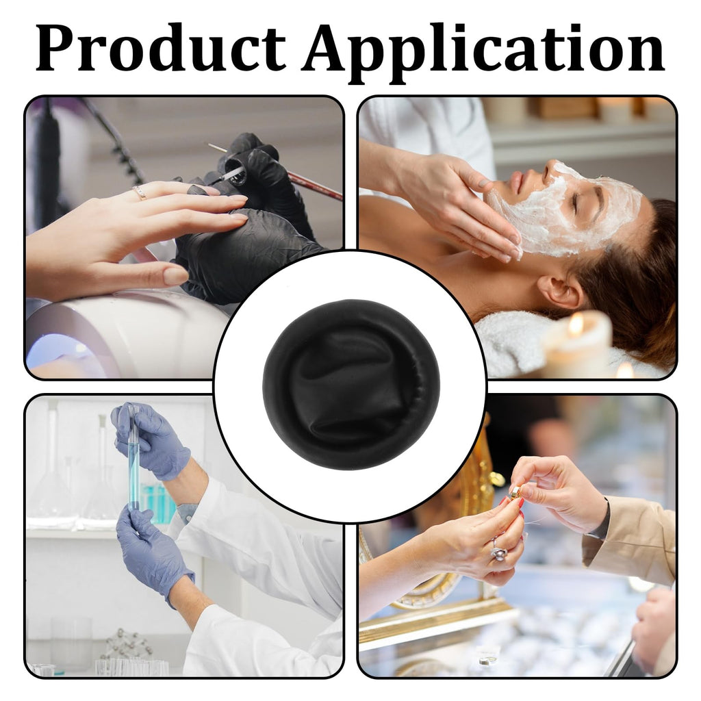 Large Black Finger Cots 400 Pcs - Latex Finger Protectors for Precision Work