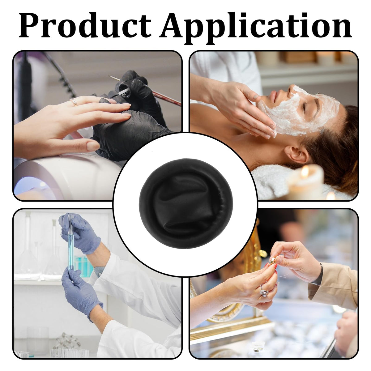 Large Black Finger Cots 400 Pcs - Latex Finger Protectors for Precision Work