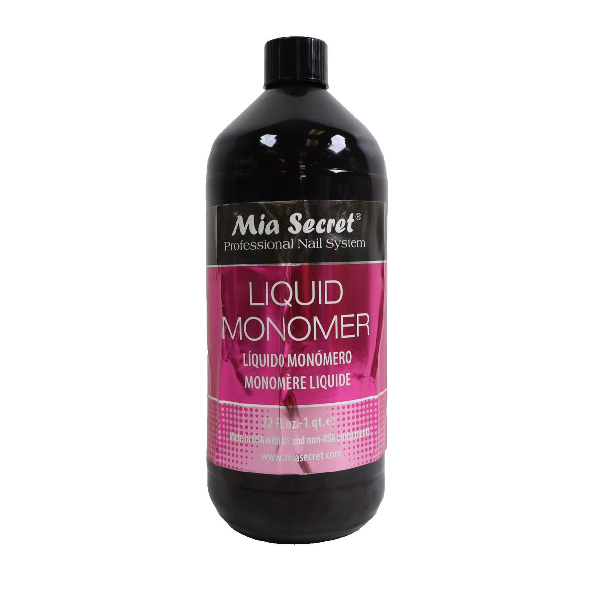 Mia Secret Acrylic Nail Liquid Monomer - 32 oz for Nail Enhancement
