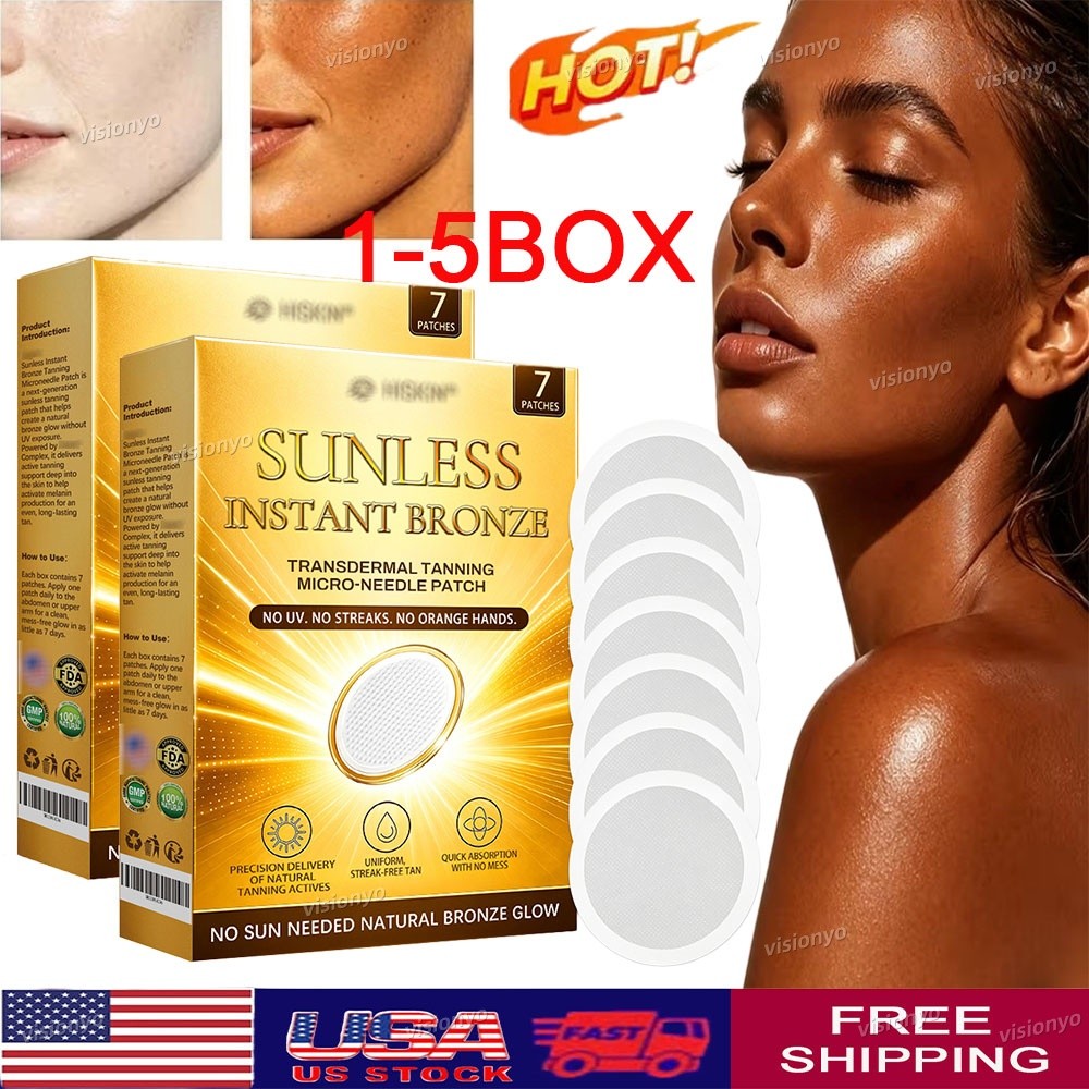 Natural Sunless Tanning Patches - Gradual Bronze Glow for Sensitive Skin