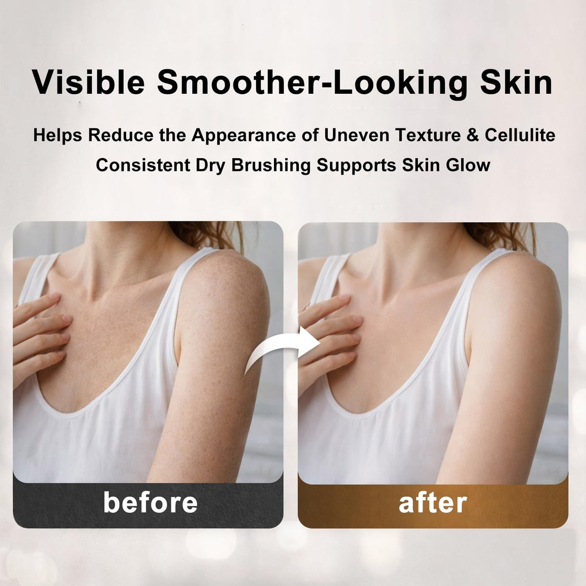 Premium Ionic Copper Dry Body Brush for Lymphatic Drainage & Skin Exfoliation