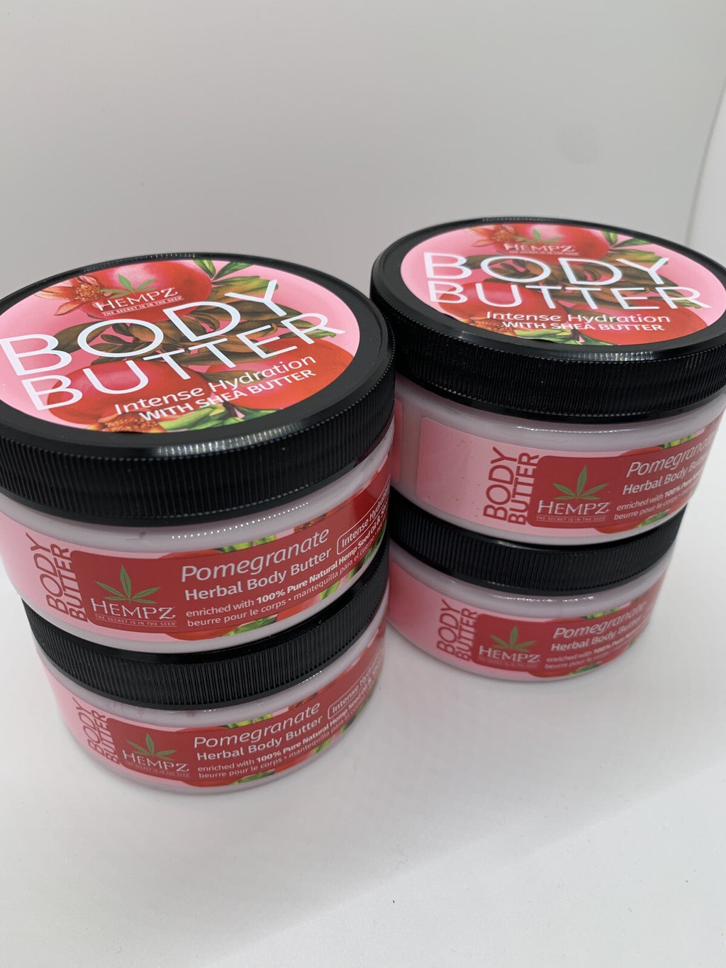 4 Pack Hempz Pomegranate Herbal Body Butter 8 oz - New
