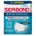 Denture Adhesive Seals 30 Count - Strong All-Day Hold, Zinc-Free, Upper
