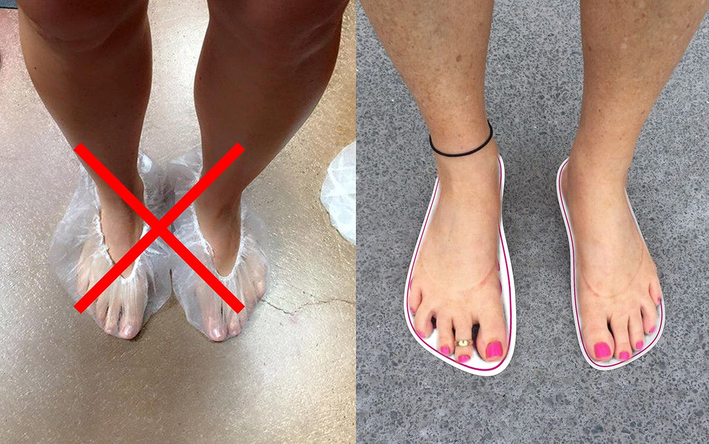 Disposable Pink Spray Tan Foot Pads for Sunless Tanning & Beauty Salons