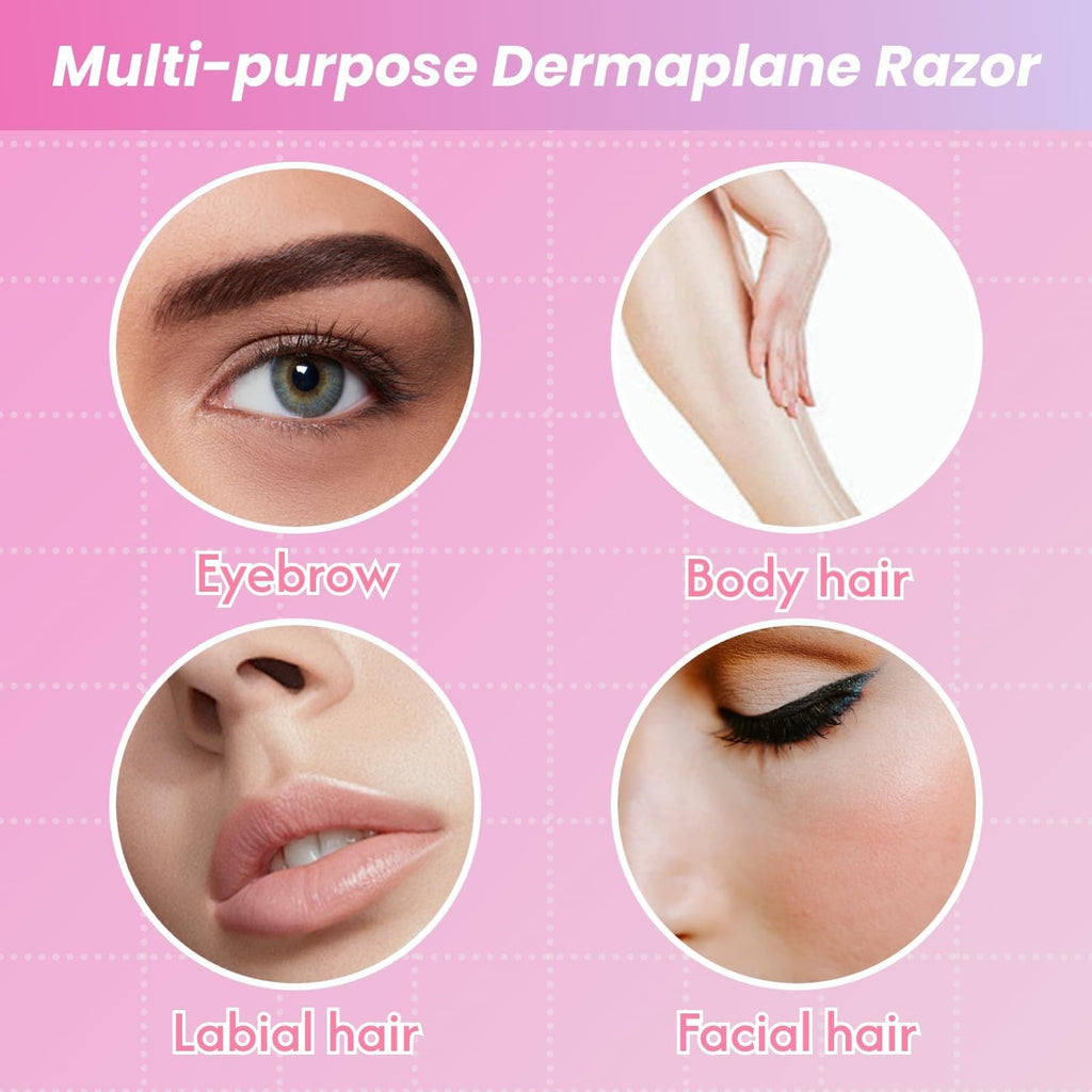100 Pack Eyebrow and Face Razors for Dermaplaning Hair Removal