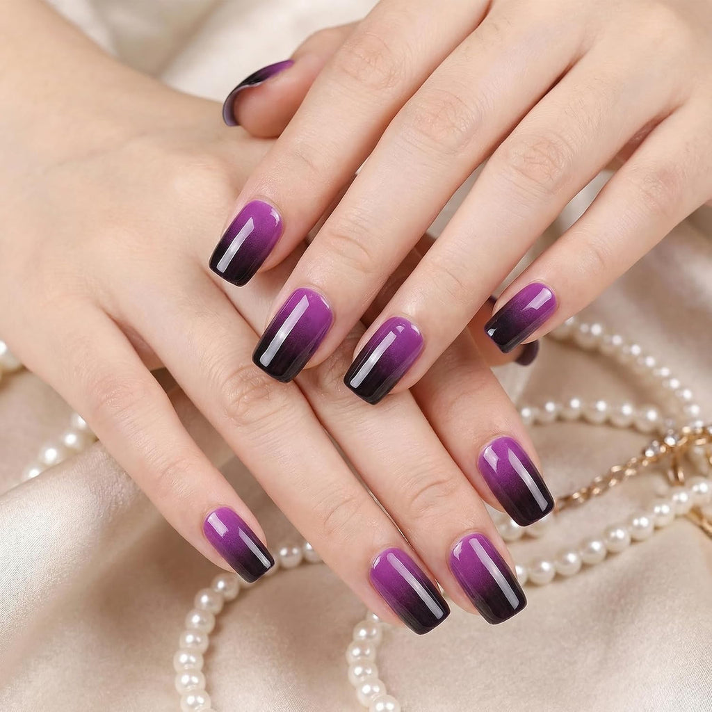 Gel Nail Stickers 8 Sheets Semi-Cured UV Ready Nail Wraps for Salon-Quality Manicure