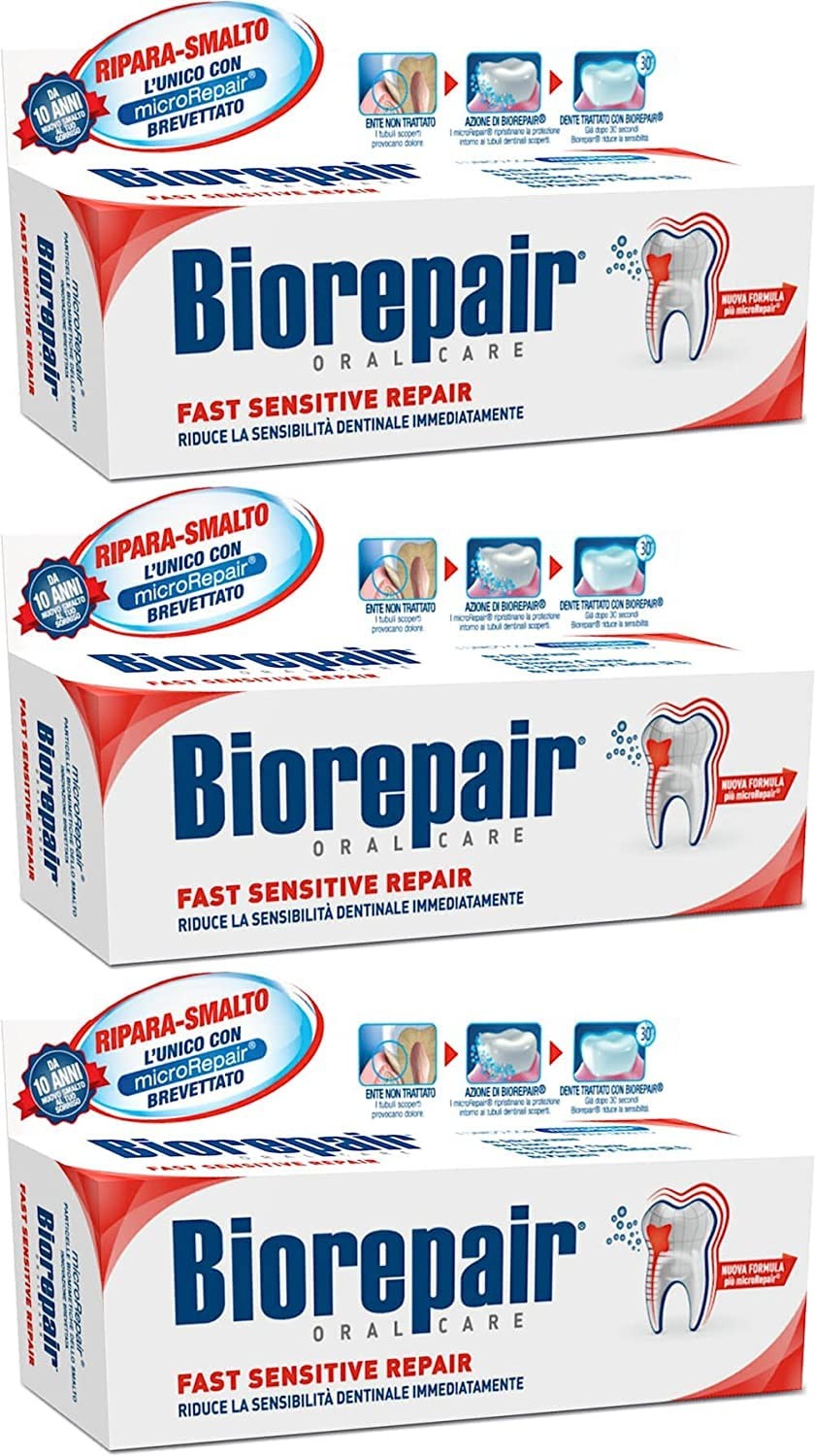 Enamel Repair Toothpaste for Sensitive Teeth - Pack of 3