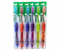 GUM Technique Deep Clean Soft Toothbrush 6 Pack - Full Size Multi Color