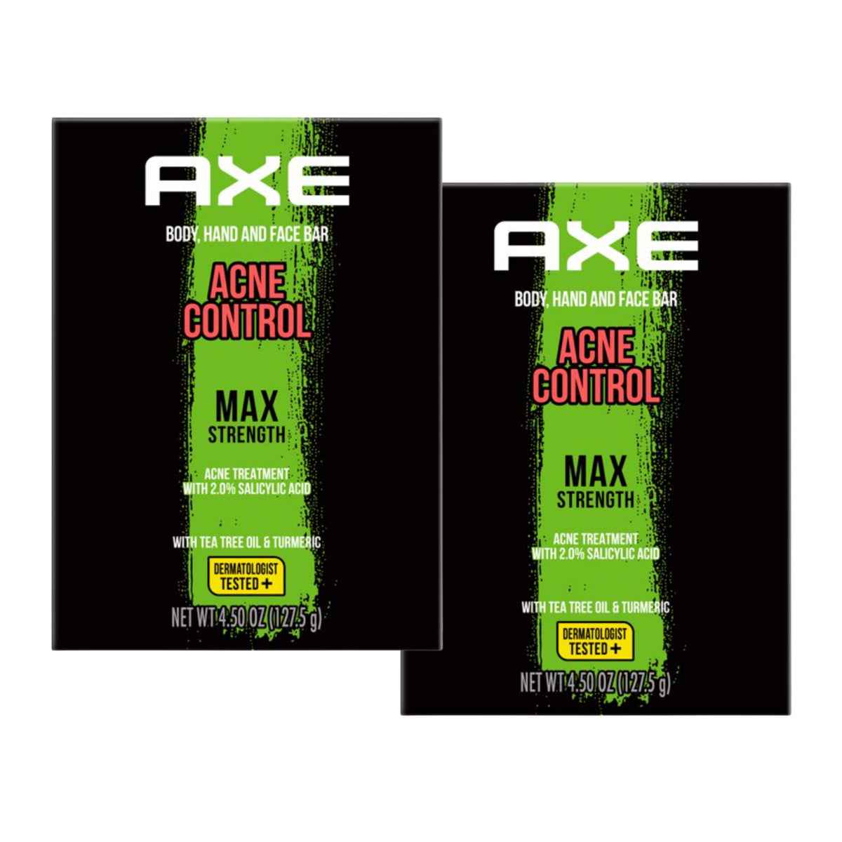 Acne Control Body & Face Soap Bar 2-Pack - Tea Tree & Turmeric
