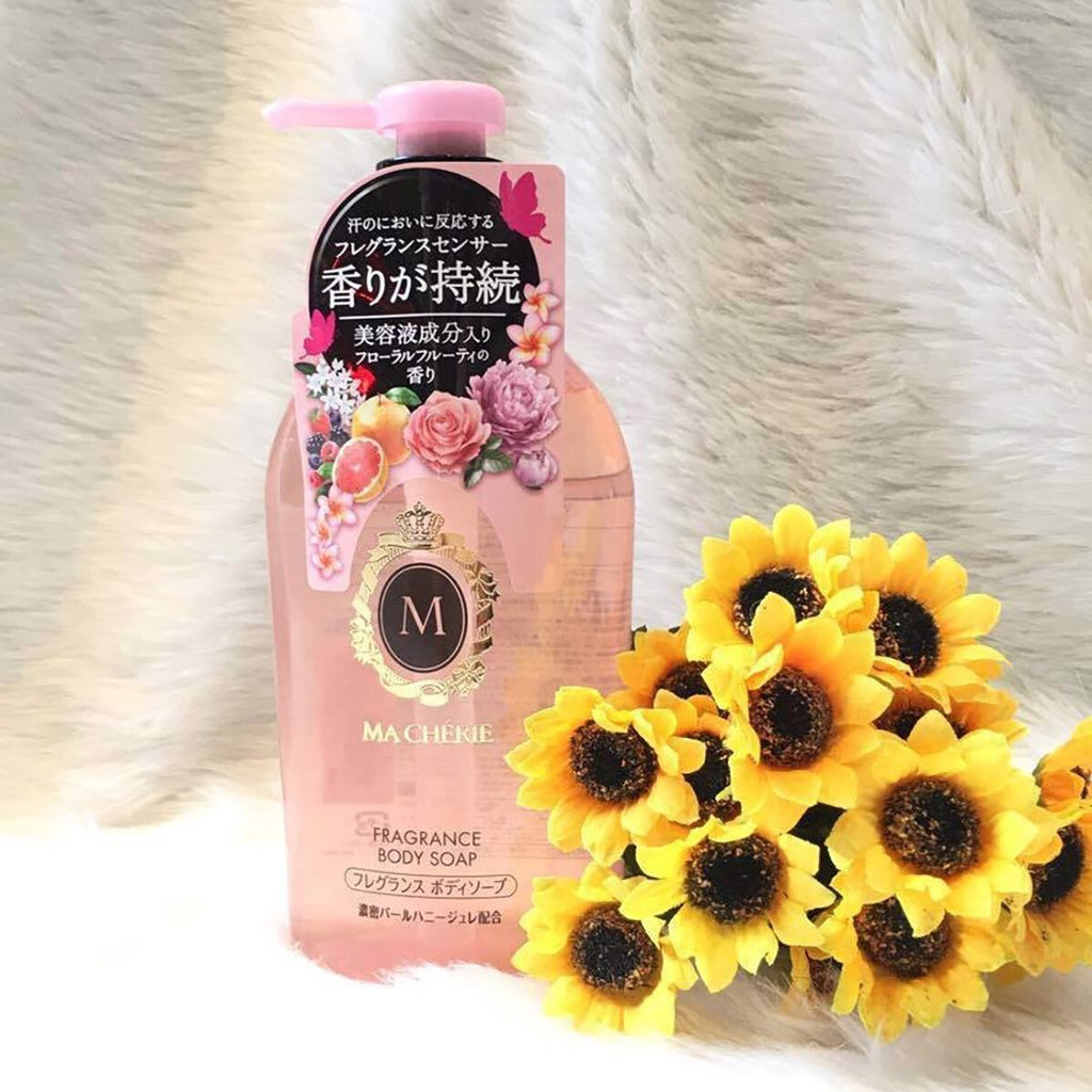 Fruity Floral Body Soap 450ml - Moisturizing Shower Gel Made in Japan