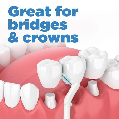 Interdental Brush Refills for Wide Spaces - 8 Count Dental Cleaners
