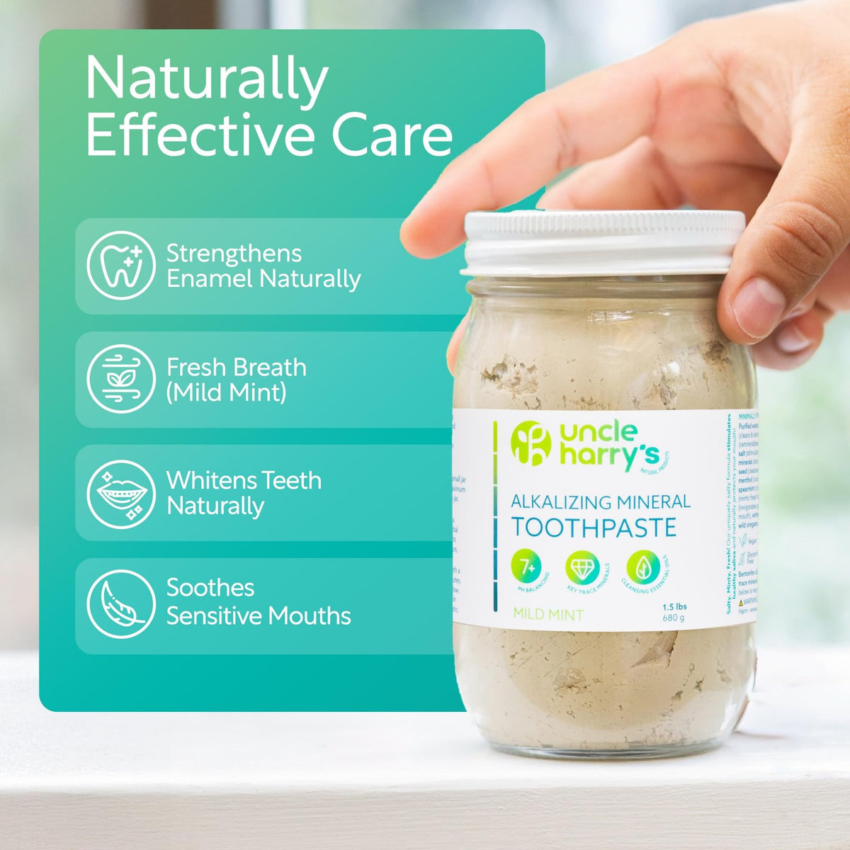 Remineralizing Mint Toothpaste 1.5 lbs Natural Whitening Enamel Support