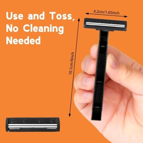 110 Pack Disposable Razors for Men & Women - Dual Blade Shaving Kit