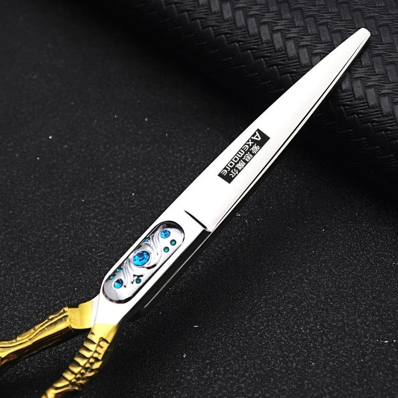 Professional Hairdressing Scissors Set 6 Inch Hair Cutting Shears 9CR13 Steel