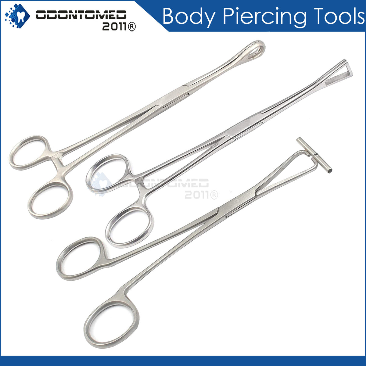Surgical Forceps Set – Sponge Forceps, Pennington Clamp & Septum Forceps (3 Pieces)