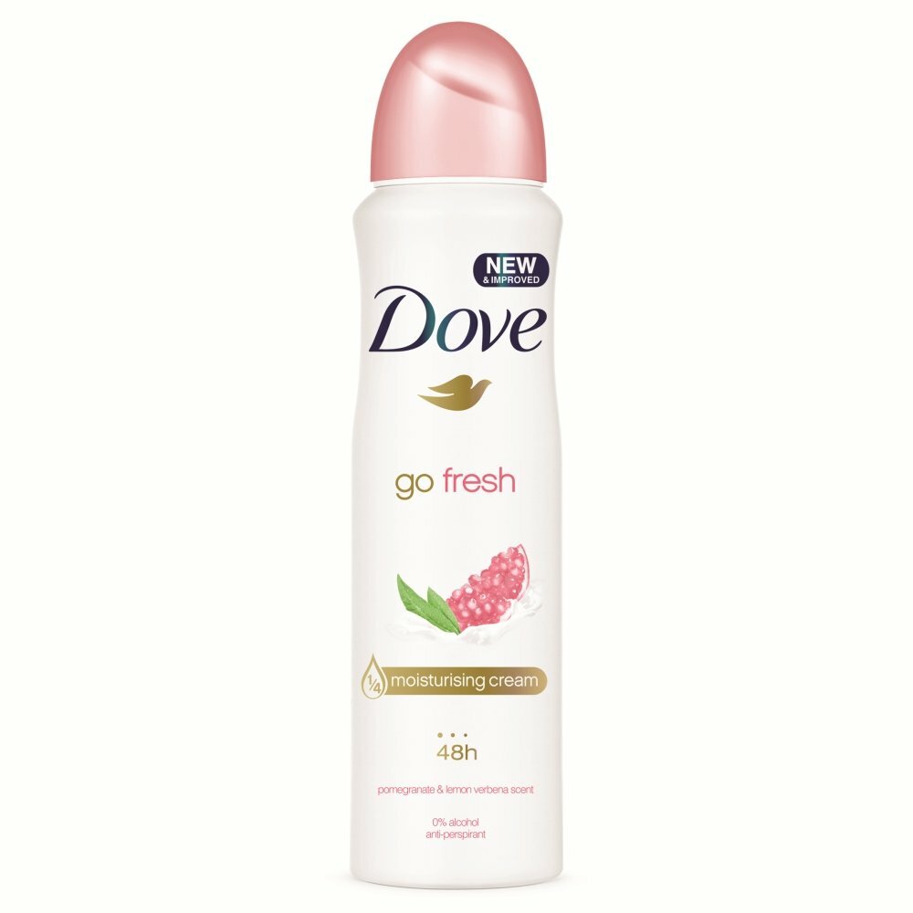 Dove Pomegranate & Lemon Antiperspirant Spray 6 Pack, 150ml - Fresh & Moisturizing