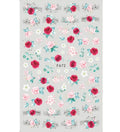 3D Nail Stickers Decals Butterfly Rose Flower Cheetah Print for Nail Art