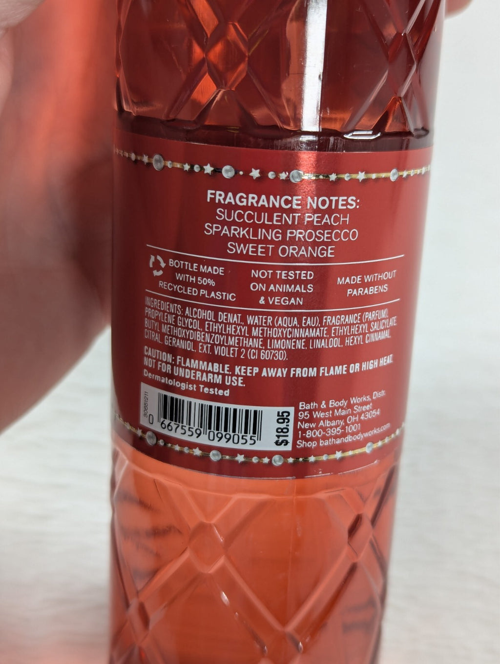 Peach Bellini Fragrance Body Mist - 8Oz Refreshing Spray for Women