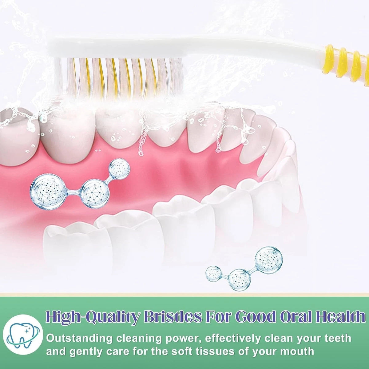 50 Pack Disposable Travel Toothbrushes with Pre-Applied Toothpaste Soft Bristles