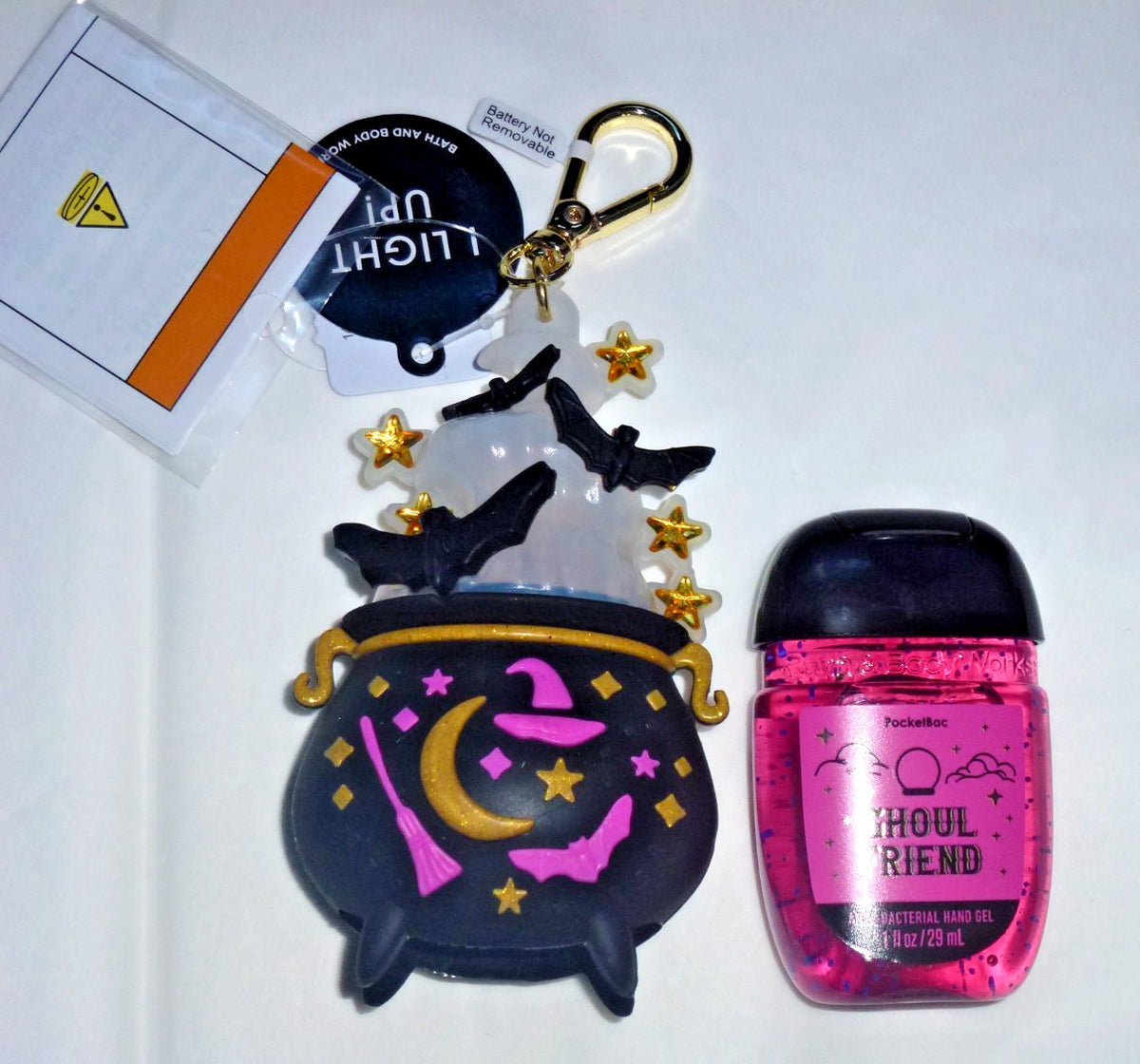Halloween Pocket Bac Hand Sanitizer Holders with Refills - Set of 4