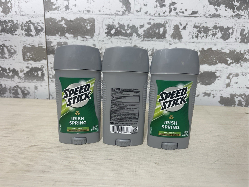 Speed Stick Antiperspirant Deodorant Irish Spring Original 2.7Oz Pack of 3