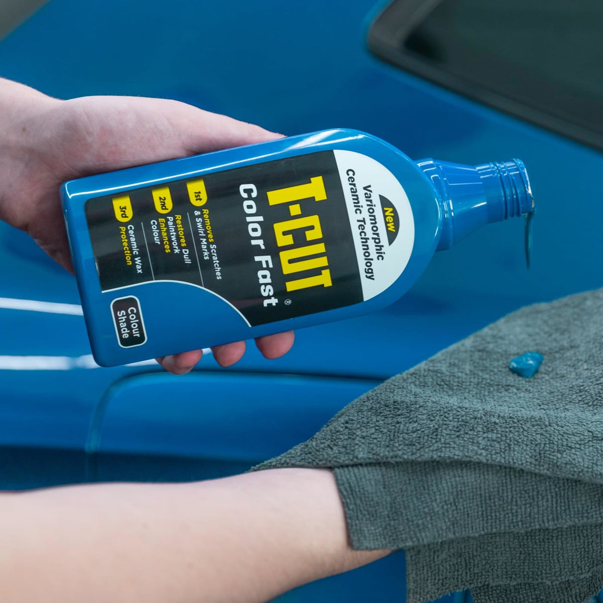 Car Paint Restorer & Scratch Remover Wax - Mid Blue 17 fl oz