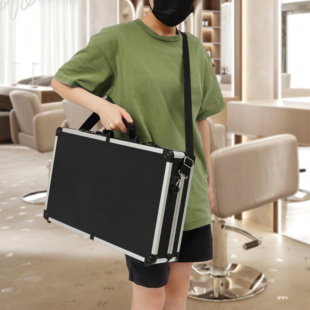 Professional Barber Travel Carrying Case Organizer for Clippers & Styling Tools